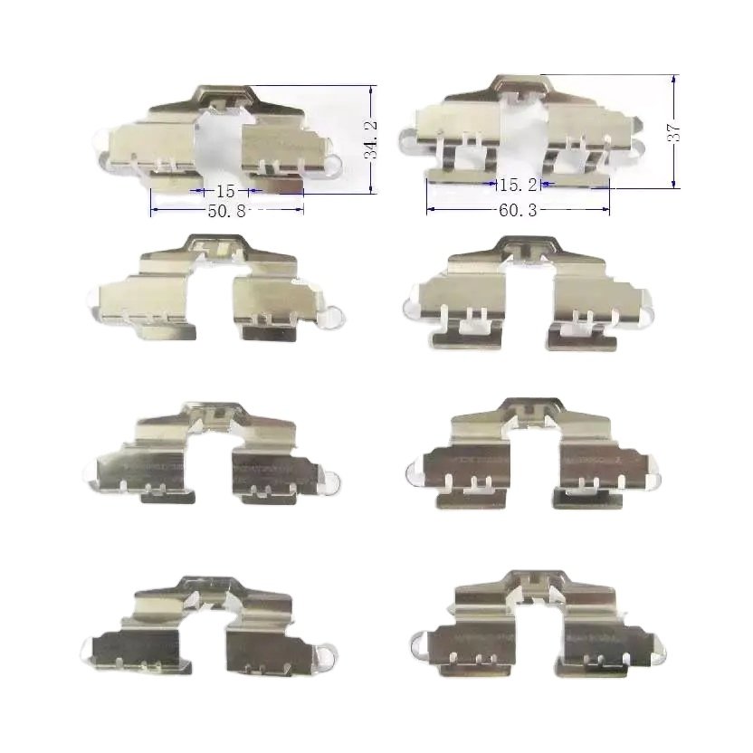 China Suppliers Car Brake Pad Accessories Brake Kit Auto Disc Brake Pad Clips for Toyota Nissan Hyundai