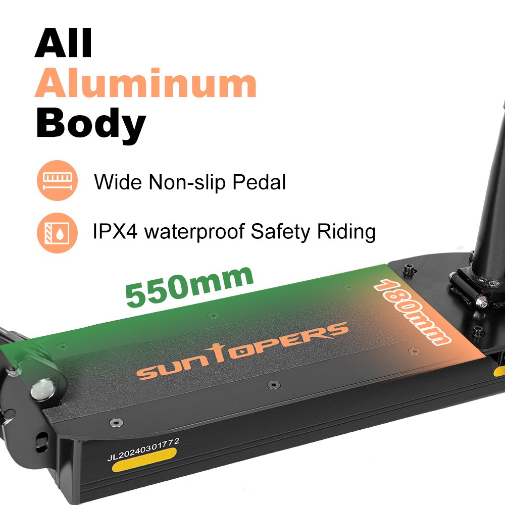 350W Scooters Electric Adults 2 Wheel Electric Scooter Rear Drum Brake 36v Electric Scooter Foldable with Seat Adults