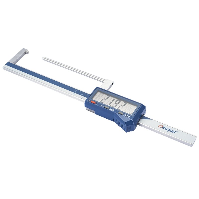 Dasqua Solid Stainless Steel 0-80mm Brake Rotor Gauge Wheel on Caliper Measuring Tool