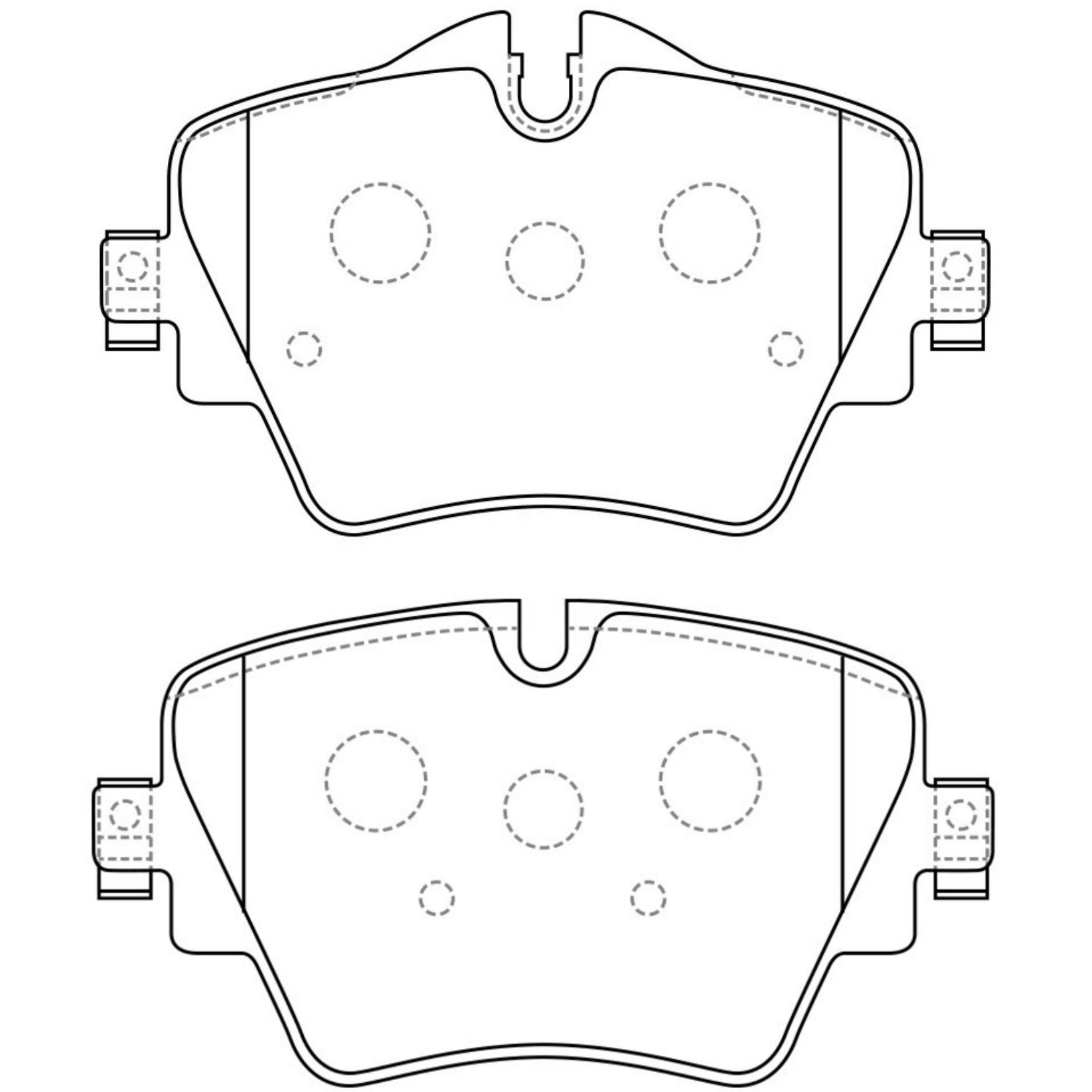 High Performance Factory Auto Parts Brake Pads (Pastillas De Freno) OEM Disc D1892/D2244/wva 22216 Is Front Axle Brake for BMW