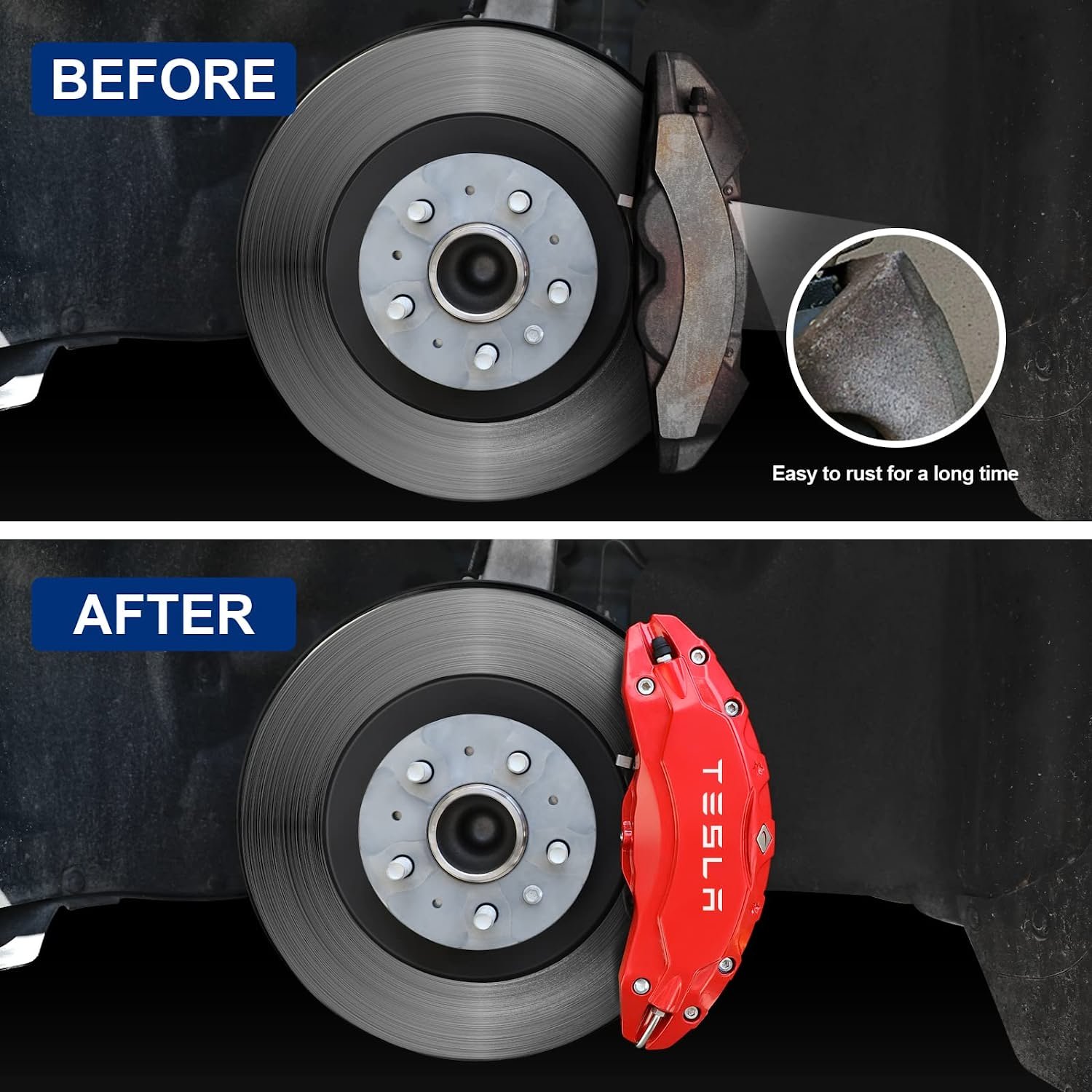 Car Body Kit Protector 4pcs Aluminum Brake Caliper Covers for Model Y