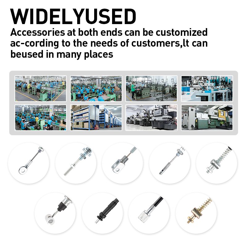 Factory Direct OEM PVC PE Outer Casing Steel Brake Wire Fittings Durable Parking Brake Cable for Motorcycle Bicycle Parts