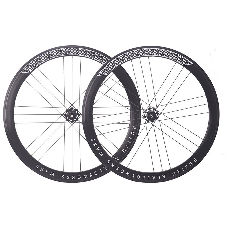 RUJIXU Road Car Disc Brake Flower Drum 24 Hole ultra Light 2:1 G3 Braided Straight Pull Bicycle Wheel Hub