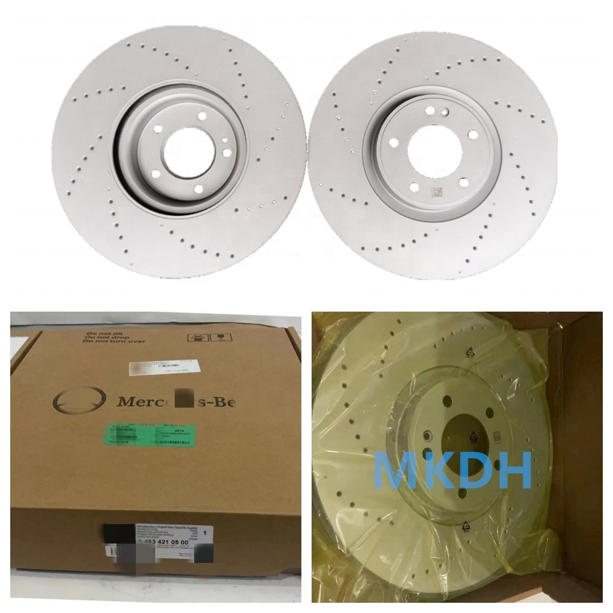 High Quality Auto Parts Brake System Brake Disc for Mercedes G-class W463 Prime Rotor Drilled Front Brake Disc 4634210500