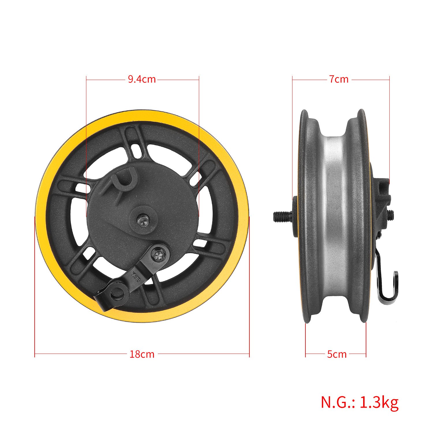 10 Inch Front Wheel Hub Replacement Parts Without Drum Brake for Ninebot MAX G30 Electric Scooter Spare Parts Accessories