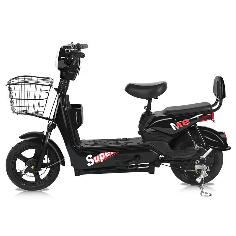 48v 350W Electric Motorcycle Scooter Bike Hot Sale Cheap Adult EV Racing Motorcycle Steel Material Lead Acid Battery