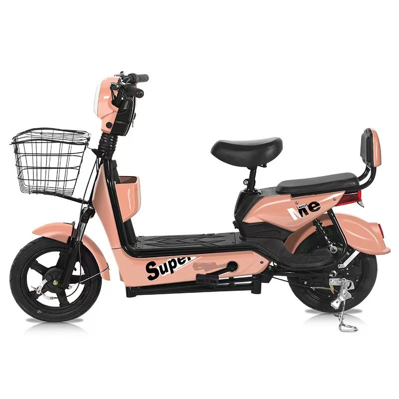 48v 350W Electric Motorcycle Scooter Bike Hot Sale Cheap Adult EV Racing Motorcycle Steel Material Lead Acid Battery