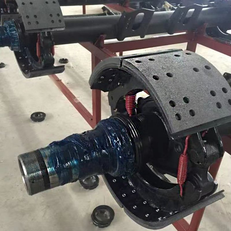 AMERICAN EUROPEAN HEAVY DUTY TRUCK TRAILER AXLE DRUM BRAKES PARTS TRAILER AXLE ASSEMBLY