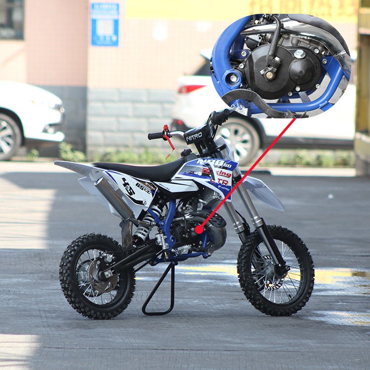 Top Quality Kick Start Chain Drive 65cc Water Cooled 2 Stroke Engine Chinese Motocross Bikes