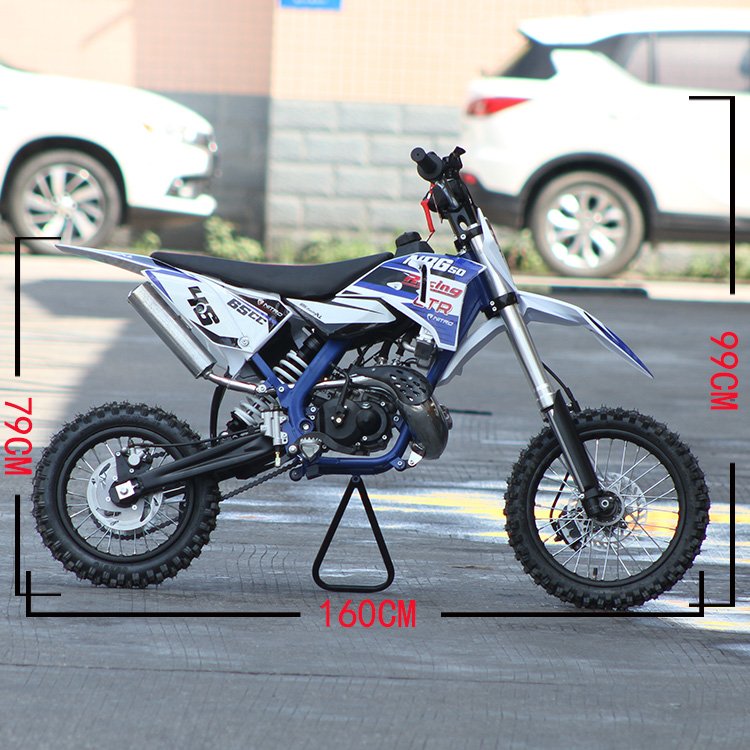 Top Quality Kick Start Chain Drive 65cc Water Cooled 2 Stroke Engine Chinese Motocross Bikes