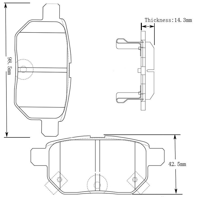 CHINA Factory Supply Good Brake Pad Brake Pads for LEXUS(US) LEXUS ES350/300H(JPP