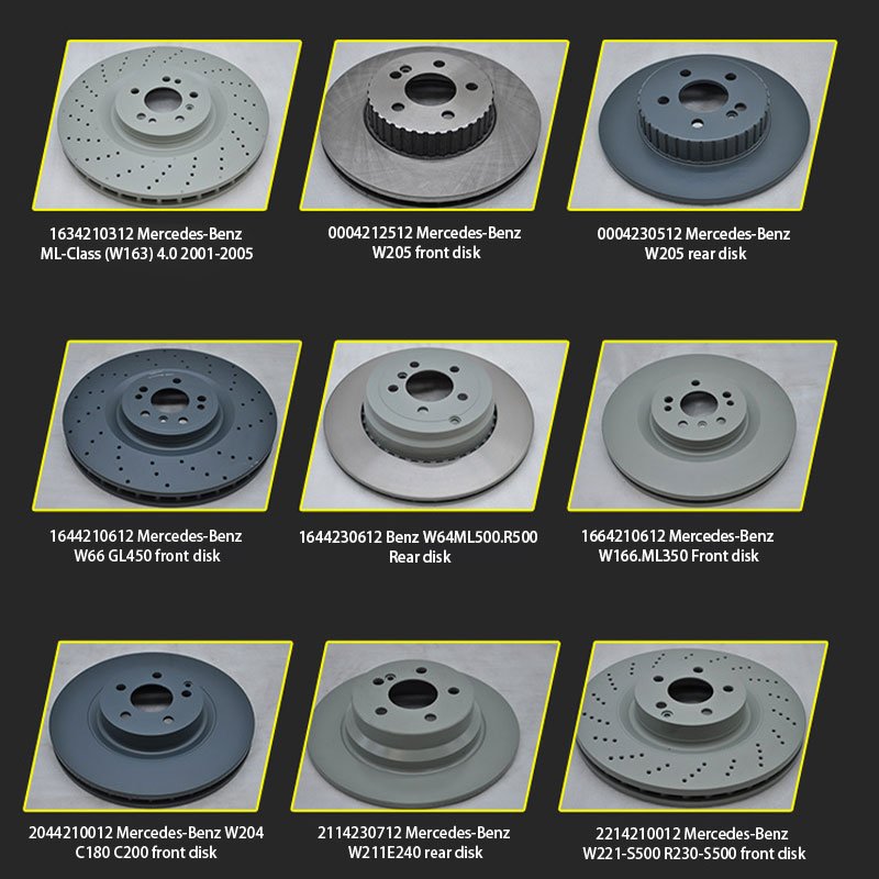 Auto Parts Front Left Brake Disc Rotor for Mercedes-Benz1664211600 2044210812