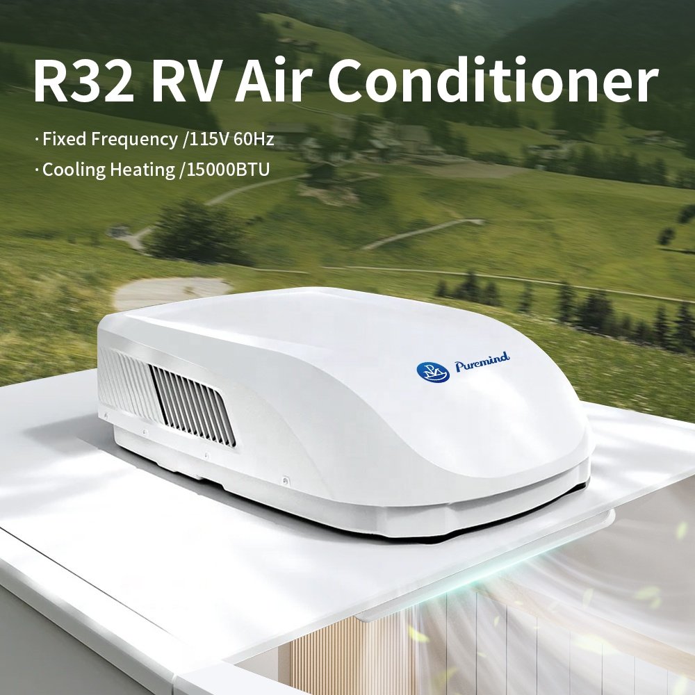 Gree High Quality 15000Btu Family Roof Top Caravan Air Conditioner R32 110V Cooling Heating Cassete Thin Inverter AC for Camper