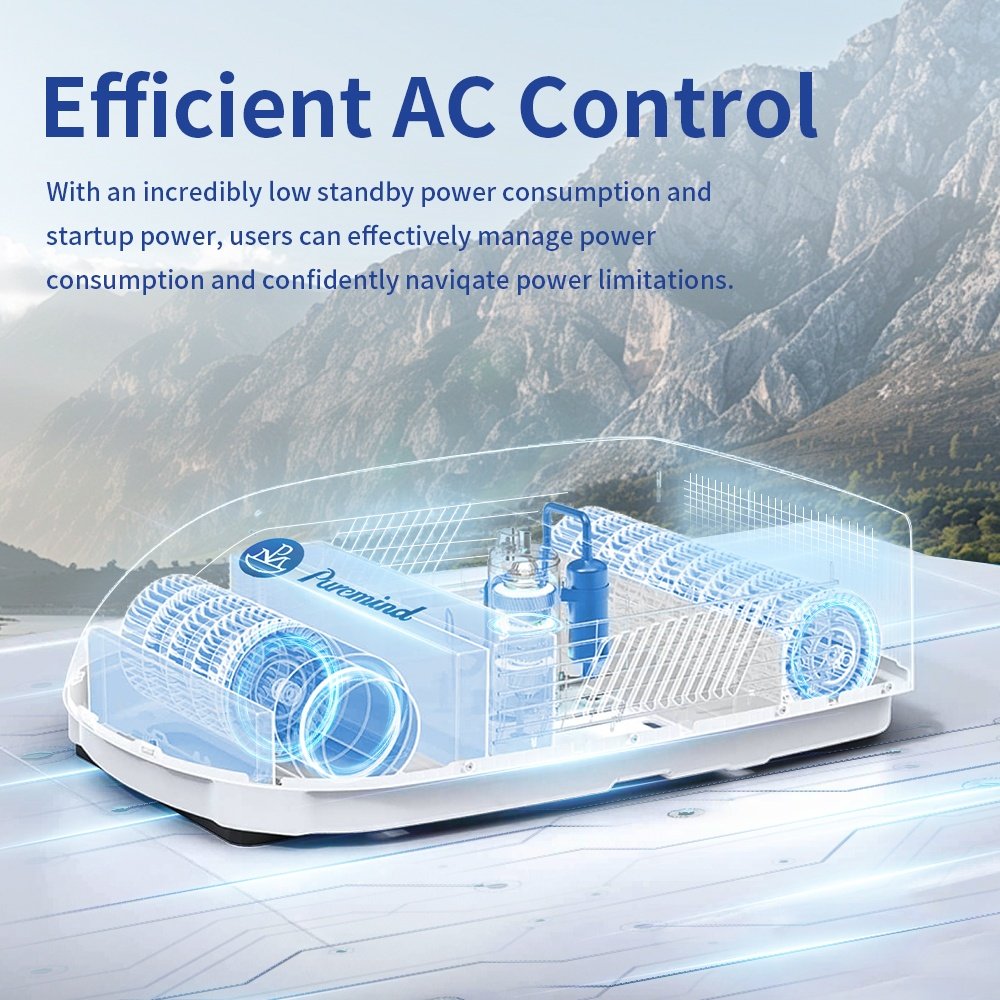 Gree High Quality 15000Btu Family Roof Top Caravan Air Conditioner R32 110V Cooling Heating Cassete Thin Inverter AC for Camper