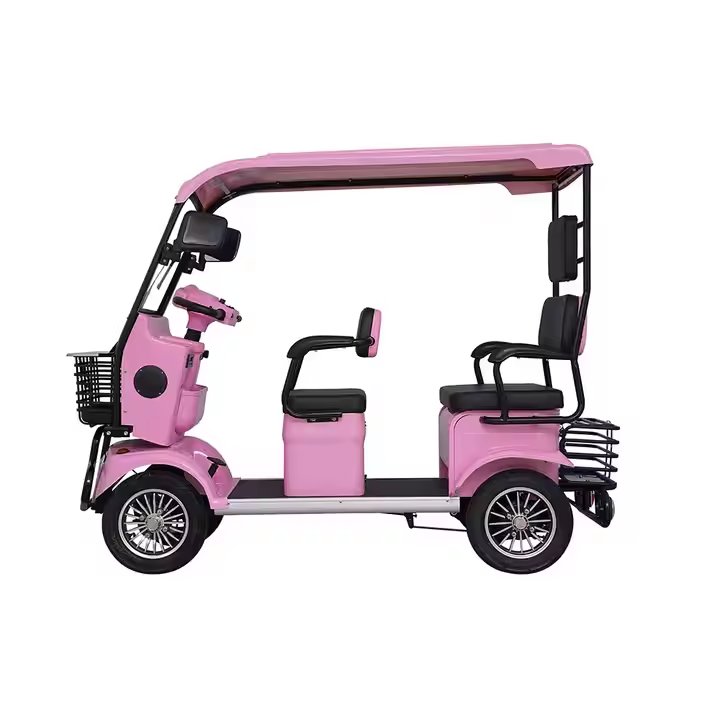 Hot-selling New Style Colorful Colors Ebike 4 Wheels Urban Commuting Electric Quad Bikes for Adults