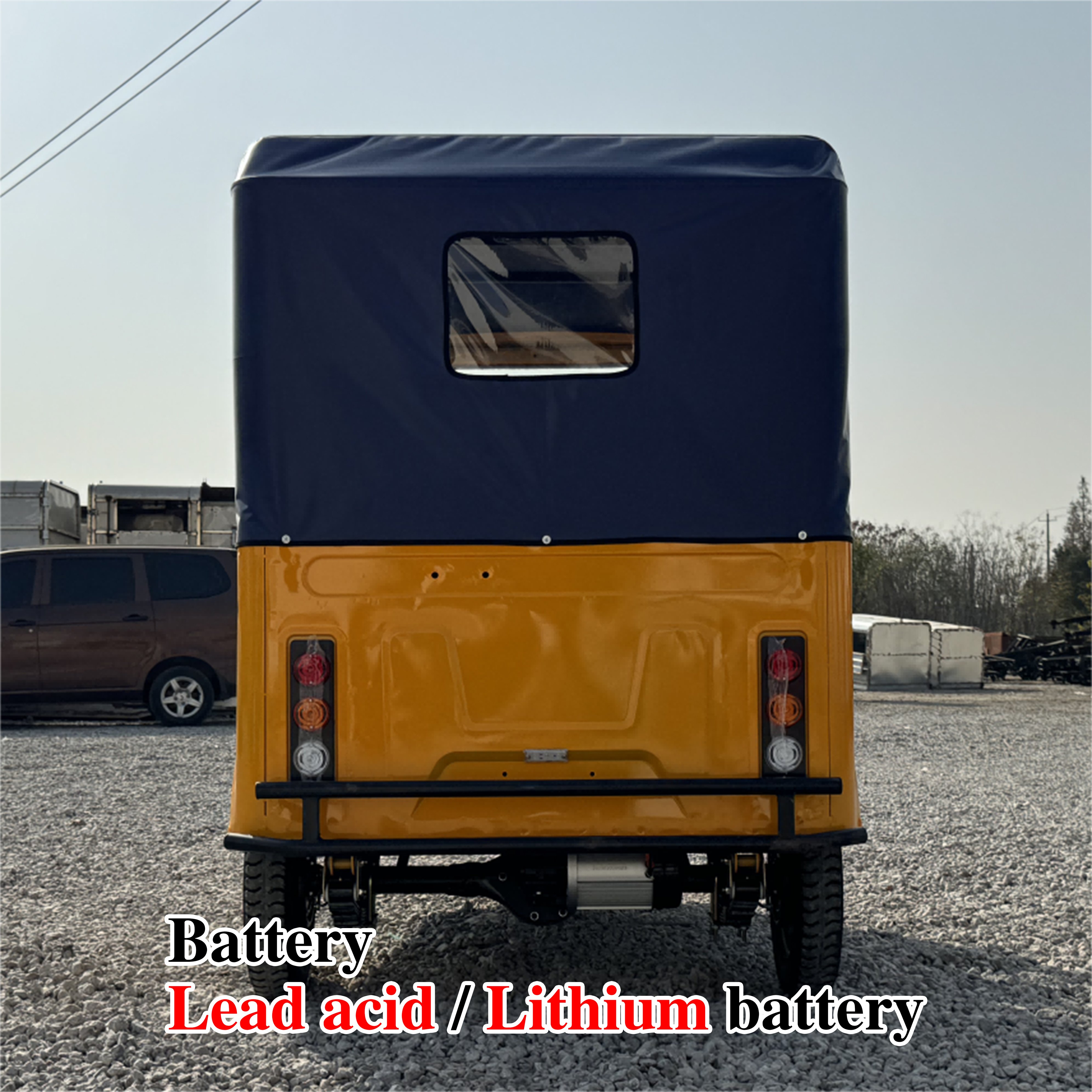 ZK3WY Factory Directly Supply 3 Wheel Tricycles Drum Brake Tuk Tuk E-Rickshaw Electric Tricycles for Passenger