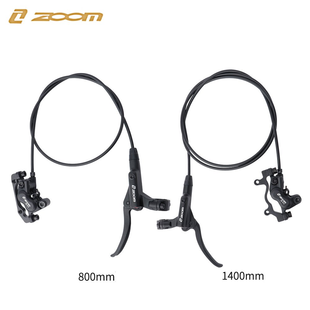 ZOOM HB-876 4 Piston Hydraulic Brakes Disc Brake 800mm/1400mm MTB Mountain Oil Pressure Brake Bicycle Parts Black,Red