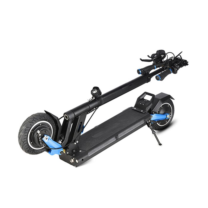 Long Range 8 Inch City Scooter Urban Foldable Electric Scooter High Speed 2*600W Motor Drum Brake LED Light Soft Suspension