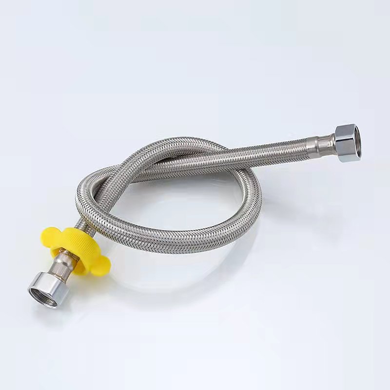 304 Stainless Steel Hose 1/2" To 9/16" Braided Mesh Metal Flexible Hose With A Total Length Of 80cm