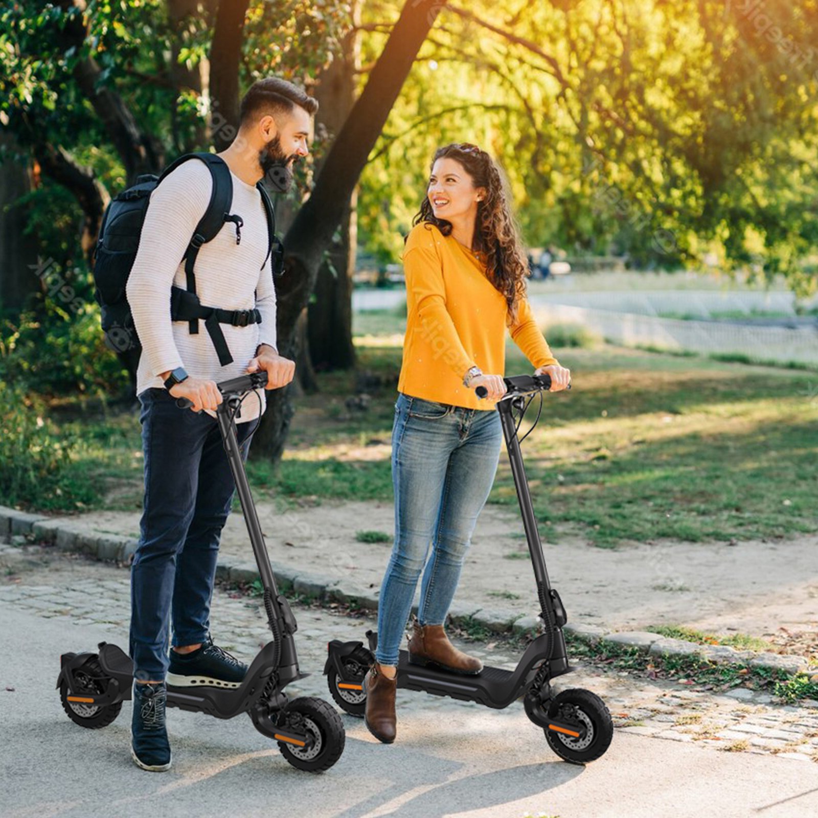 2024 EU Warehouse Germany Free Shipping 500W 800W 1000W 48v Battery Foldable With Full Suspension Adult Electric Scooters