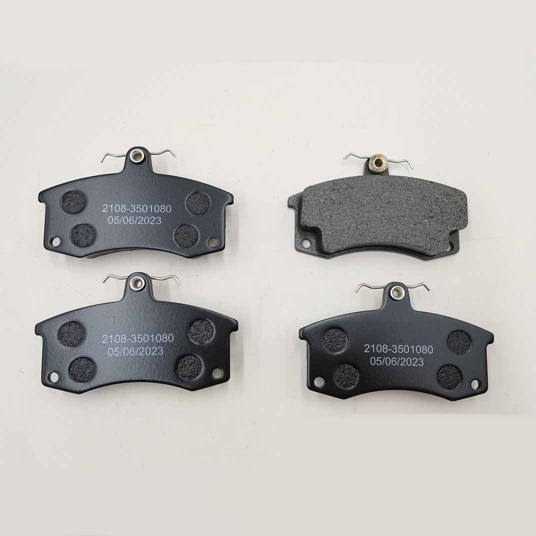 High Performance Hot Sale Carbon Wholesale Car Brake System Parts 2108-3501080 Brake Pads for LADA