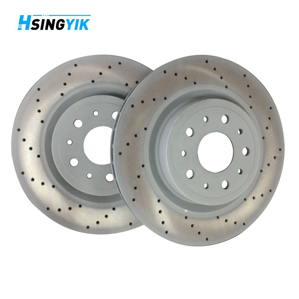 Hsingyik 330MM 202016 Drilled Coated Front Brake Disc Rotor for Maserati Granturismo Quattroporte Ghibli GT 4.2