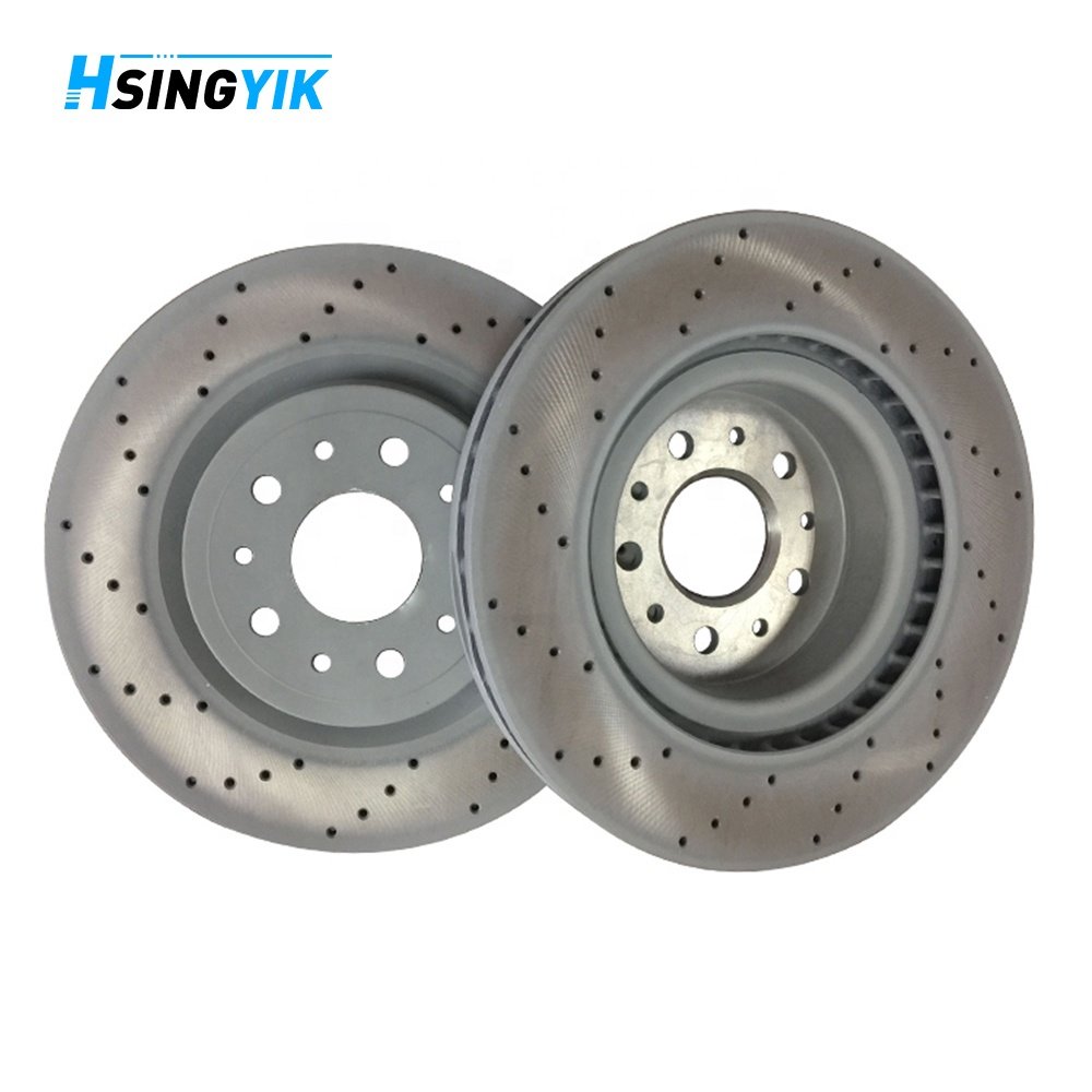 Hsingyik 330MM 202016 Drilled Coated Front Brake Disc Rotor for Maserati Granturismo Quattroporte Ghibli GT 4.2