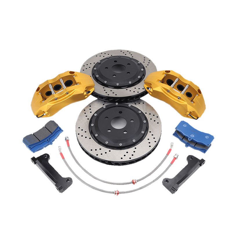 4M0615601P High-end Racing Quality Drilled and Slotted High Performance 2 Pieces Floating Brakes Disc for AUDI A8 Q7 SQ7