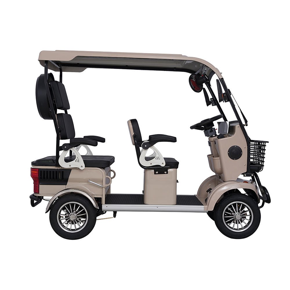 Outstanding Quality 100% Electric Surrey Bikes 4 Seats Person Quadricycle for Sale