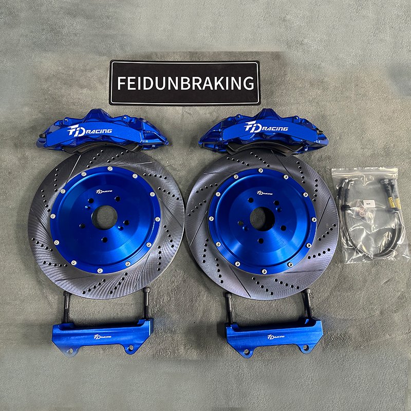 Racing Factory Big Brake Kits 6 Pot Big Brake Kit With Blue Calipers and 380 X 32mm Discs for 1994 Toyota Supra MKIV 2JZ-GTE