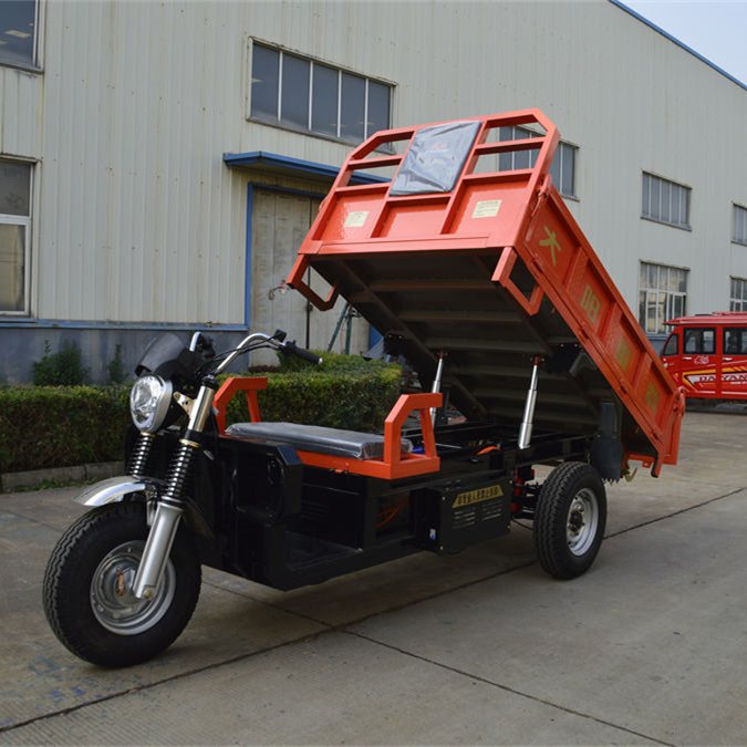 New Energy Delivery Cargo 3-Wheel Electric Tricycle with Self Dumping Open Body Auto Rickshaw with 3000W