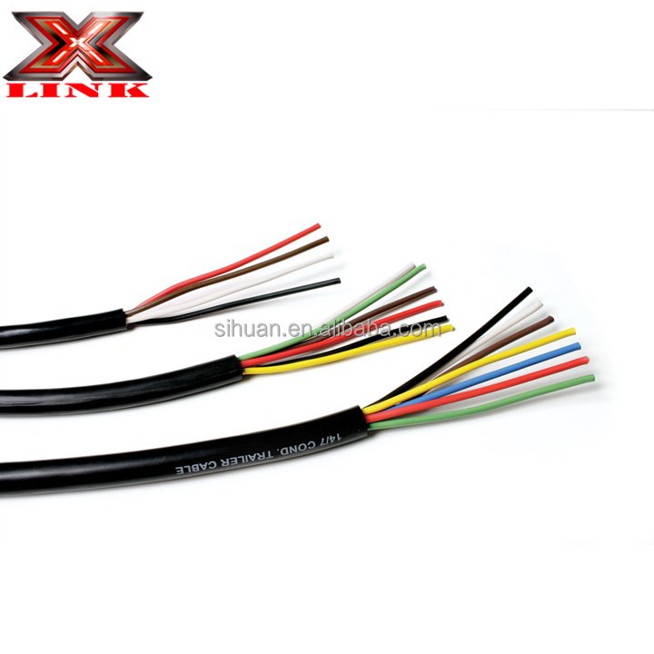 Trailer Wiring Harness 14 Gauge 2 Wire Light Lighting Brake Cable Wire