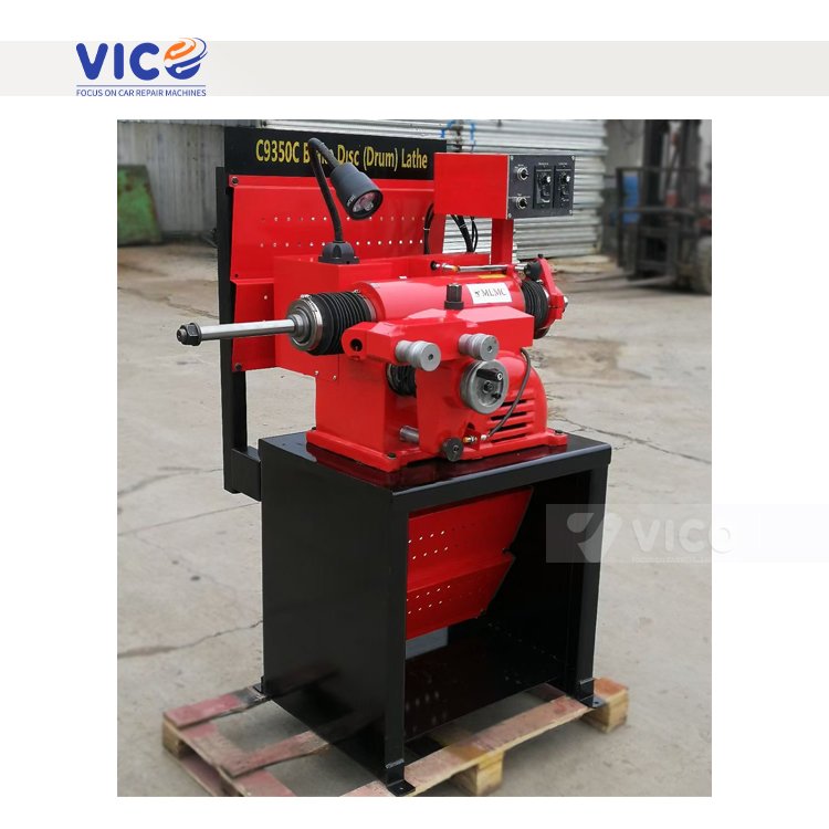 Vico Car Repair Tools Advantage Competitive C9350 Brake Drum Disc Lathe Cutting Machine Hot Selling Truck Brake Lathe Machine