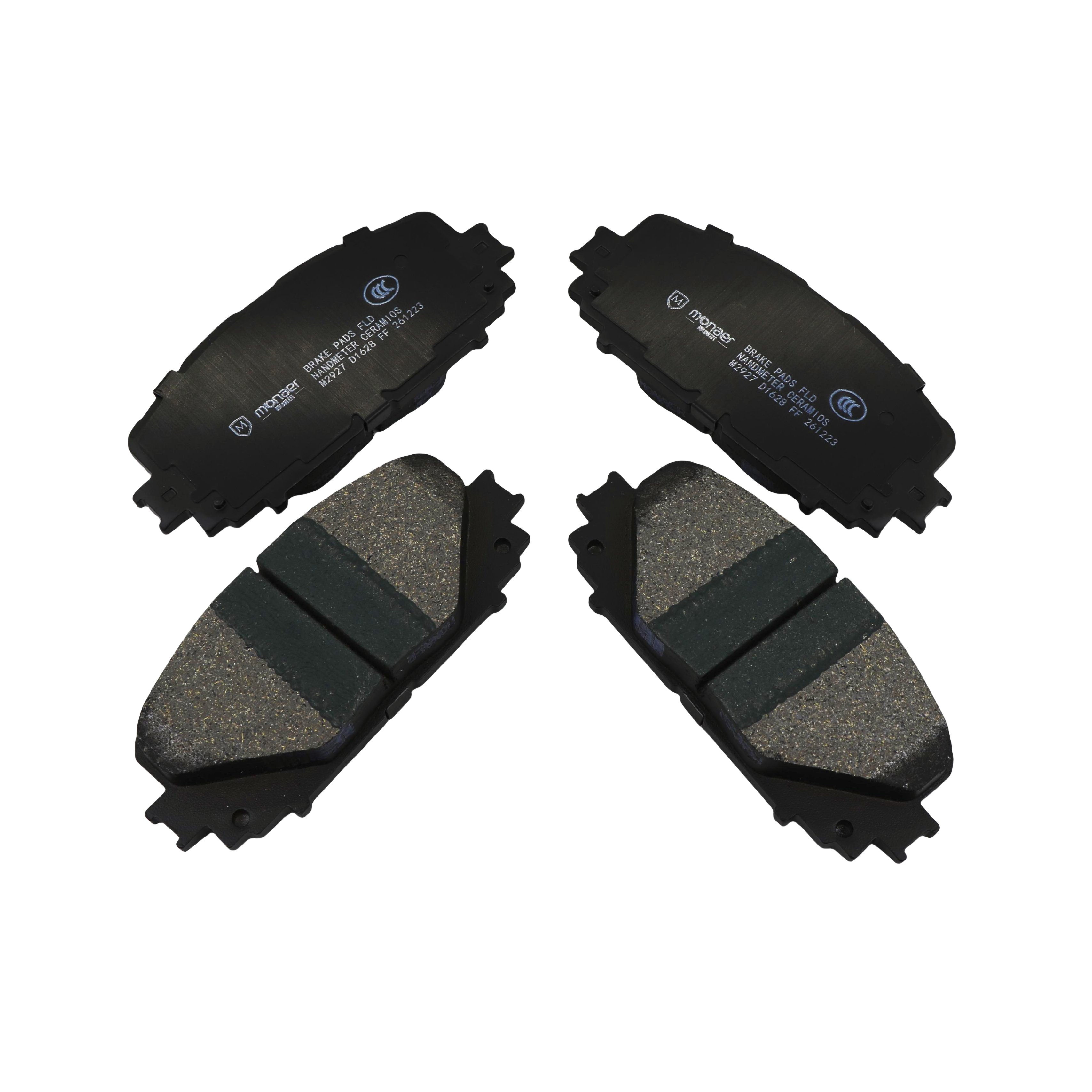 Monaer Professional Brake Pads D1628 Ceramic Front Disc Brake Pad for Toyota