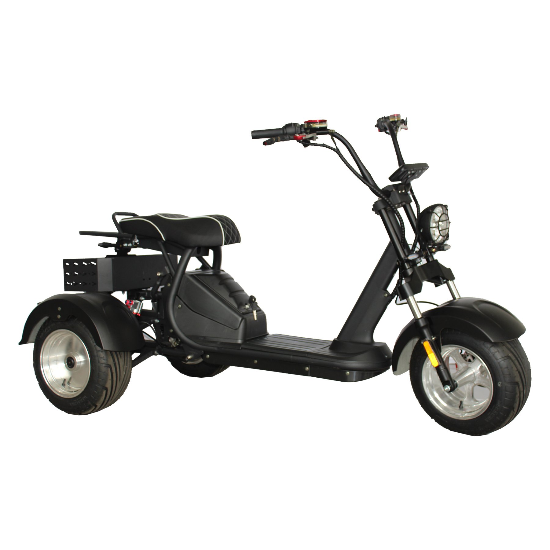 GaeaCycle 4000w Dual Motor E Trike 3 Wheel Electric Bike 2 Seat Electric Tricycle for Adult
