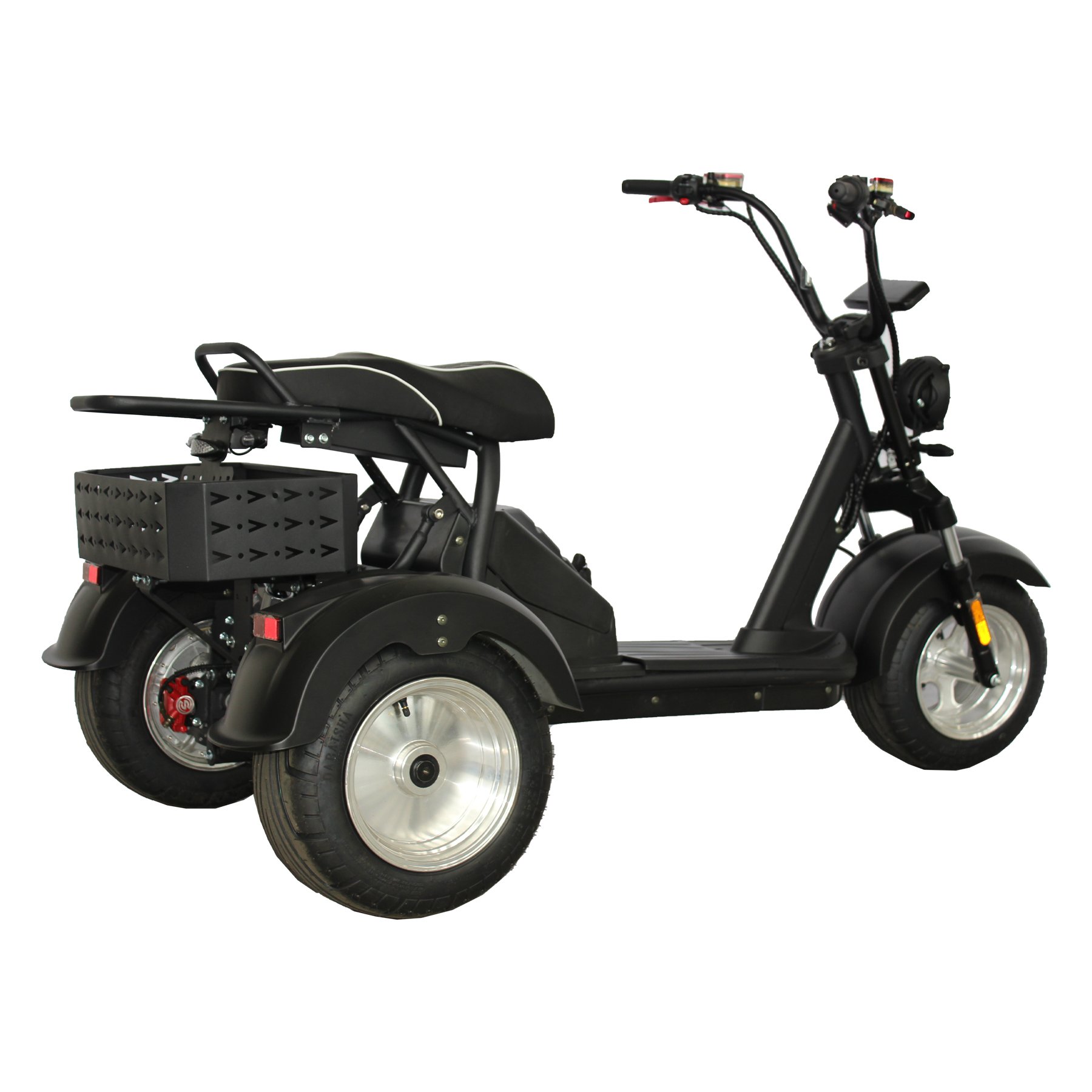 GaeaCycle 4000w Dual Motor E Trike 3 Wheel Electric Bike 2 Seat Electric Tricycle for Adult