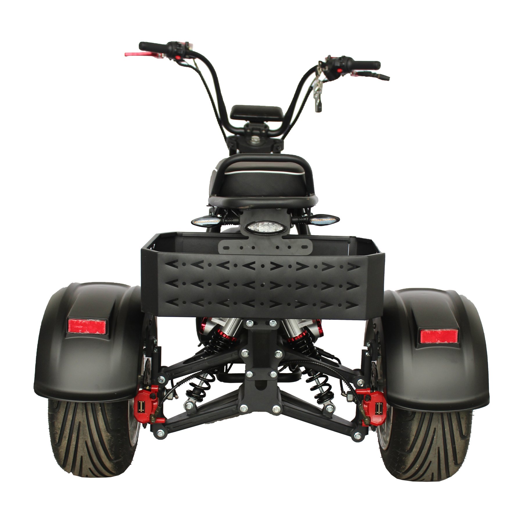 GaeaCycle 4000w Dual Motor E Trike 3 Wheel Electric Bike 2 Seat Electric Tricycle for Adult