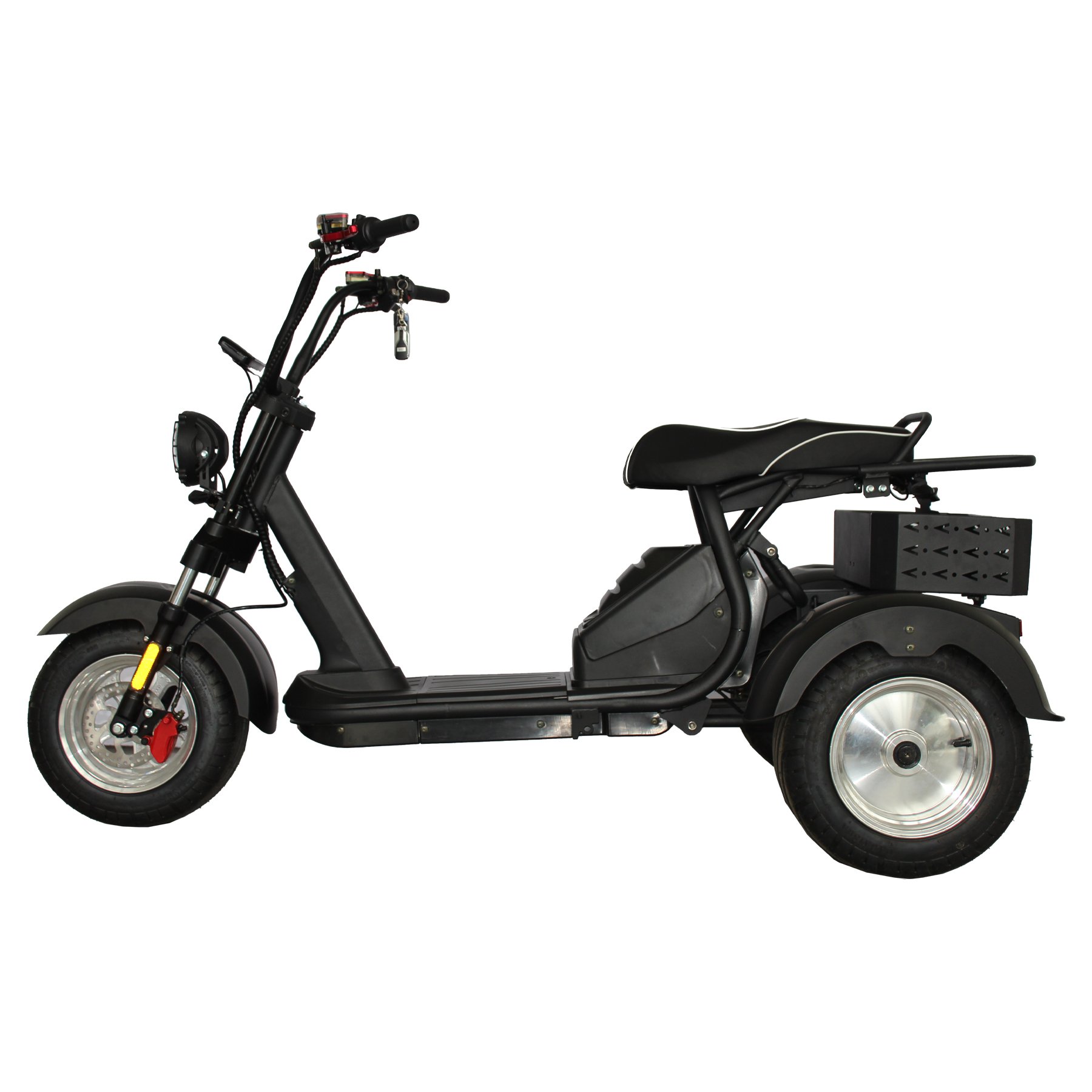 GaeaCycle 4000w Dual Motor E Trike 3 Wheel Electric Bike 2 Seat Electric Tricycle for Adult