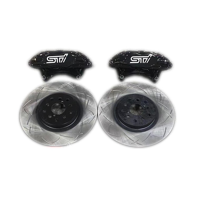High Performance Original Position Big Brake Calipers Kit 4 Pot Piston for subaru Sti Wrx TRIBECA LEGACY IMPREZA / FORESTER