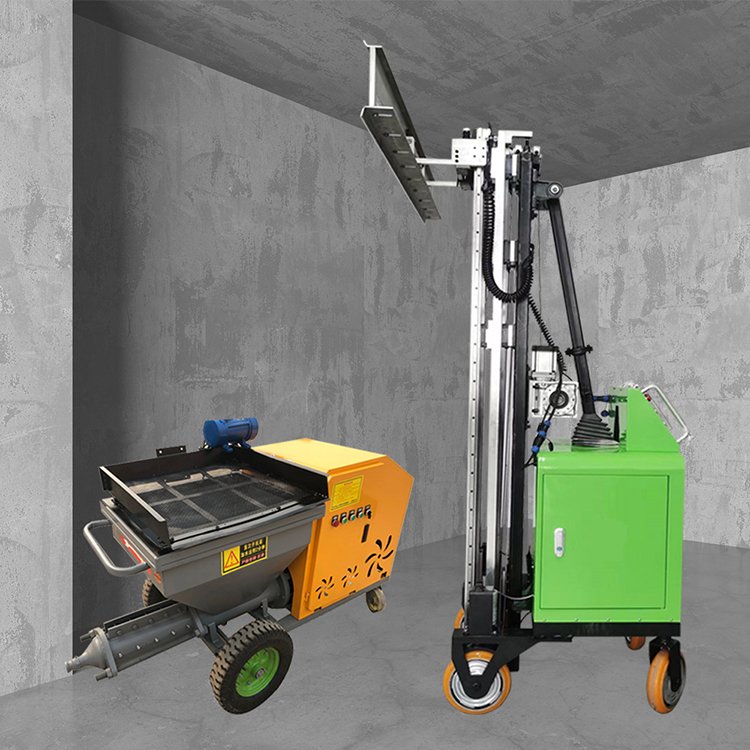 Small Internal and External Wall Mortar Spraying Machine Lightweight Plaster and Gypsum Automatic Wall Plastering Machine