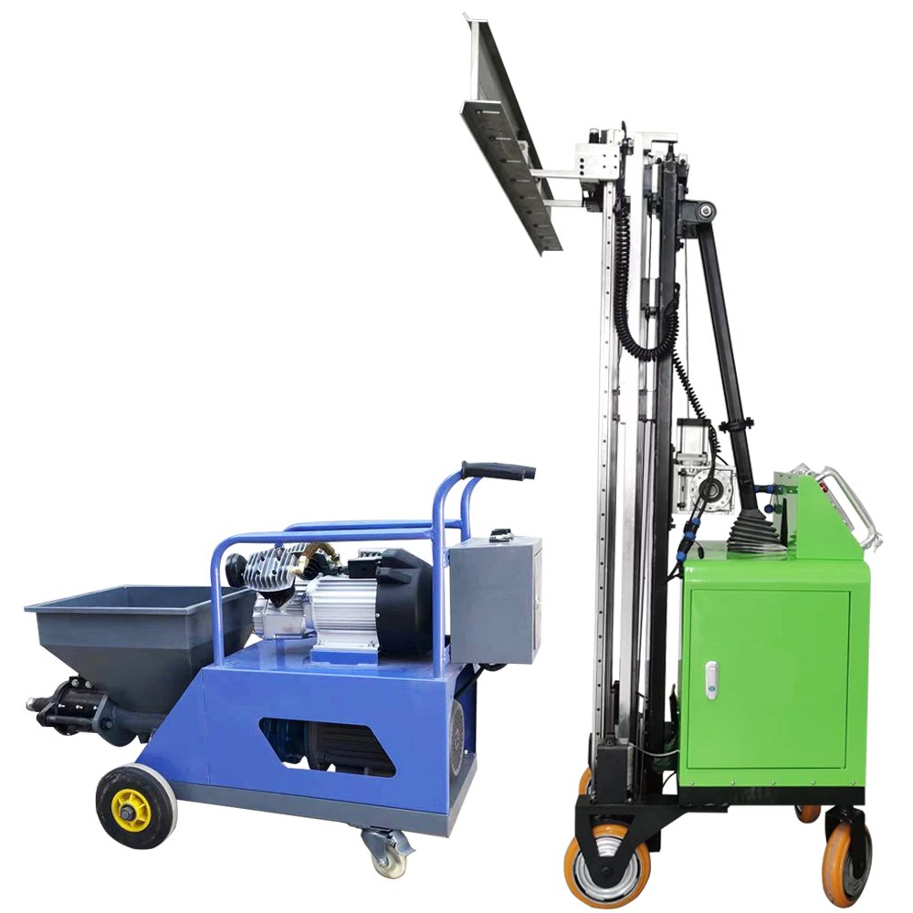 Small Internal and External Wall Mortar Spraying Machine Lightweight Plaster and Gypsum Automatic Wall Plastering Machine