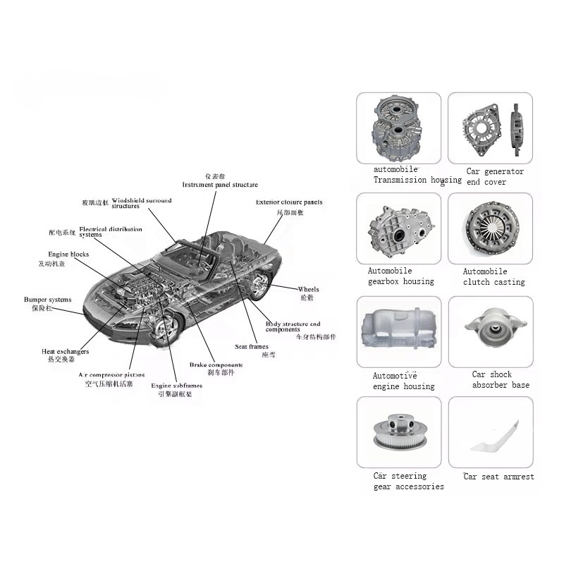 Wholesale Aluminium Pressure Die Casting Cold Chamber Machine Parts 250 400 T Ton for Street Lights/Brake Shoe
