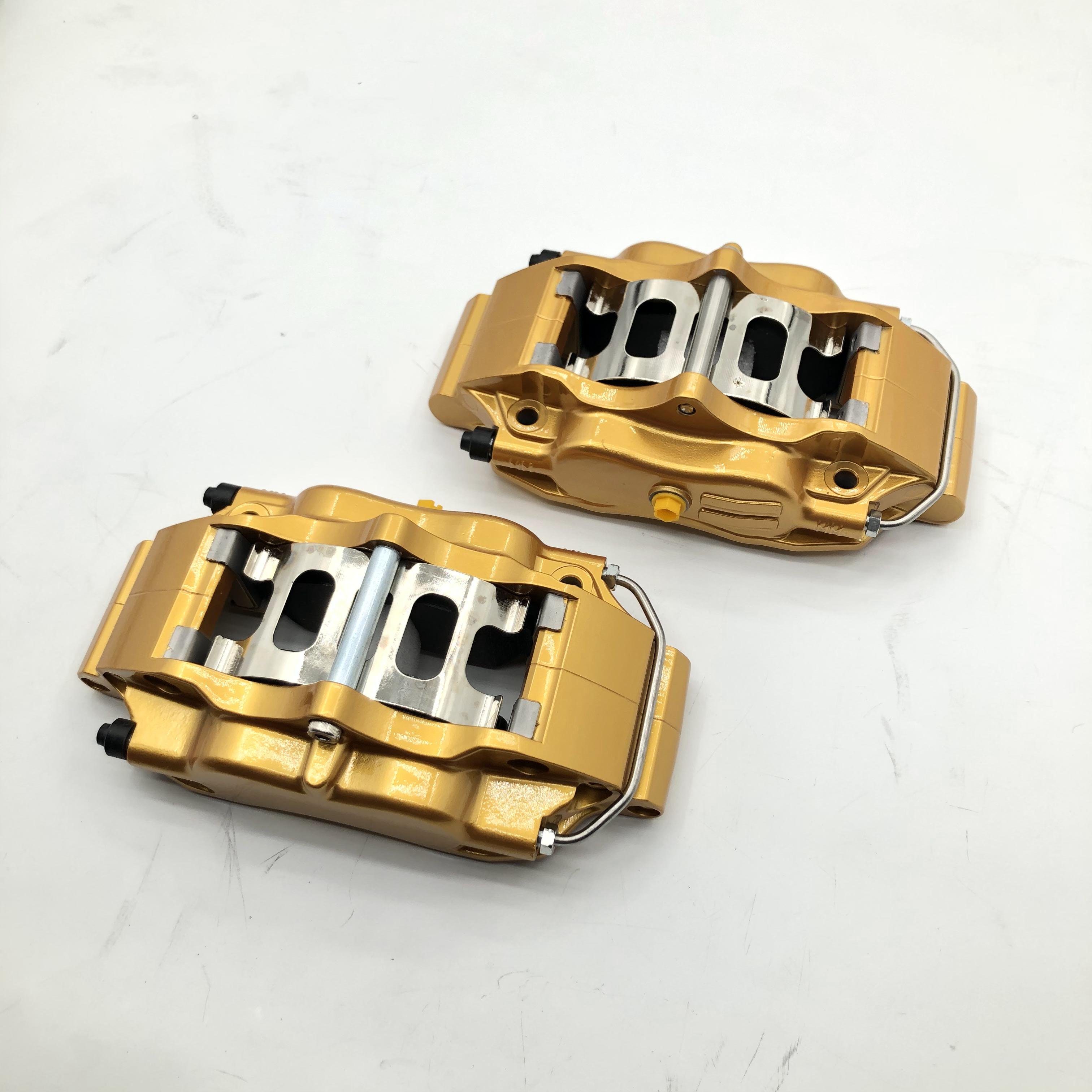 Jekit Front Brake Caliper Kit with 4 Pots and 330*28mm Iron Disc Rotor for 2018 Ford Raptor 17 Rim Model TT