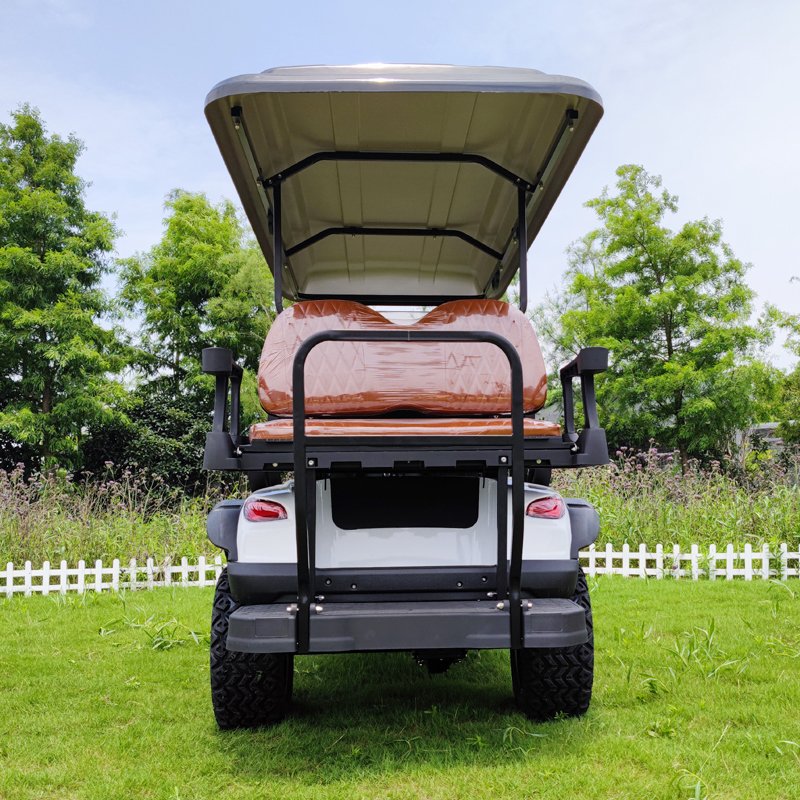 Road Legal Classic 72V AC System Lithium Motorised 4 Wheel 6 Seaters Lifted Electric Utility Off Road Golf Buggy Cart