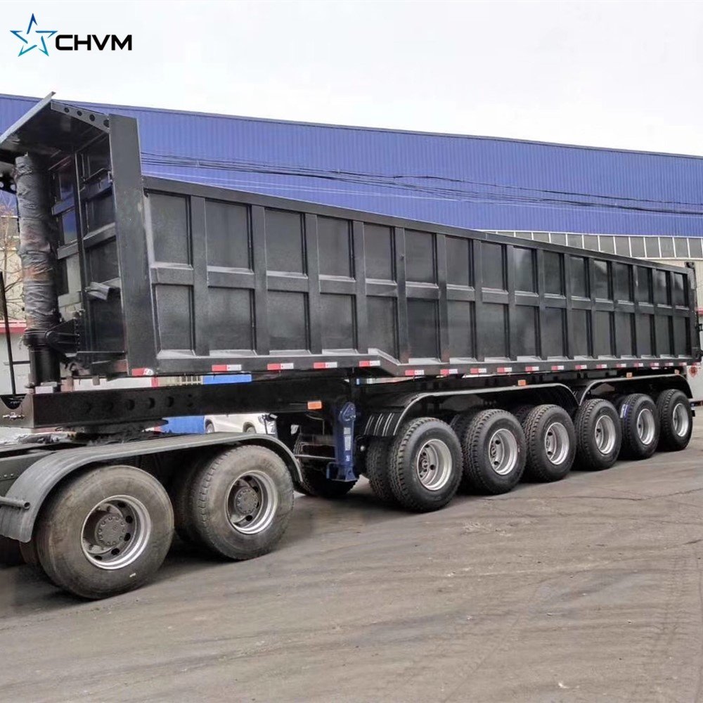6 Axles 100 Tons Heavy Duty Dump Trailer Tipper Trailer Duty Truck Tipper Truck for Sale
