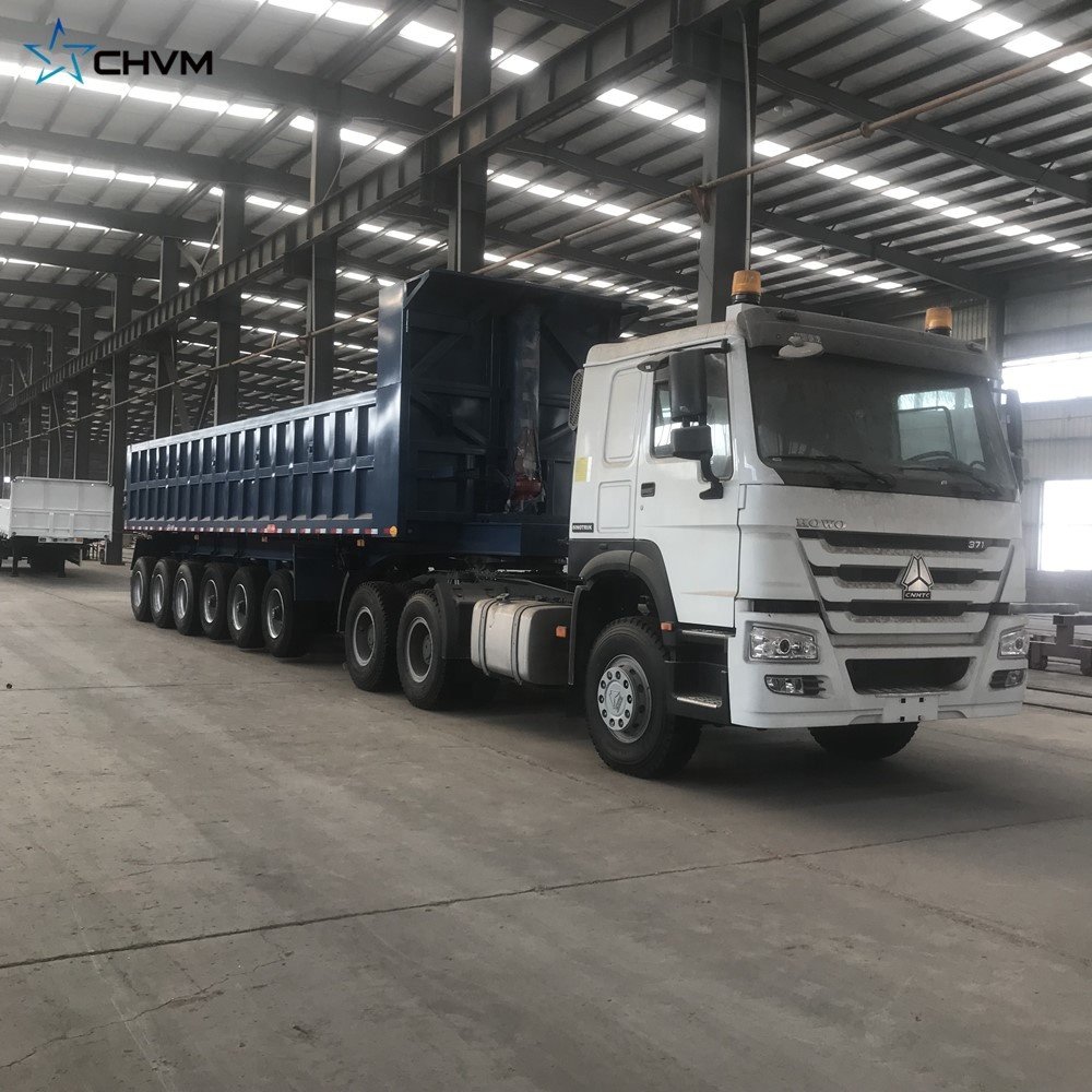 6 Axles 100 Tons Heavy Duty Dump Trailer Tipper Trailer Duty Truck Tipper Truck for Sale