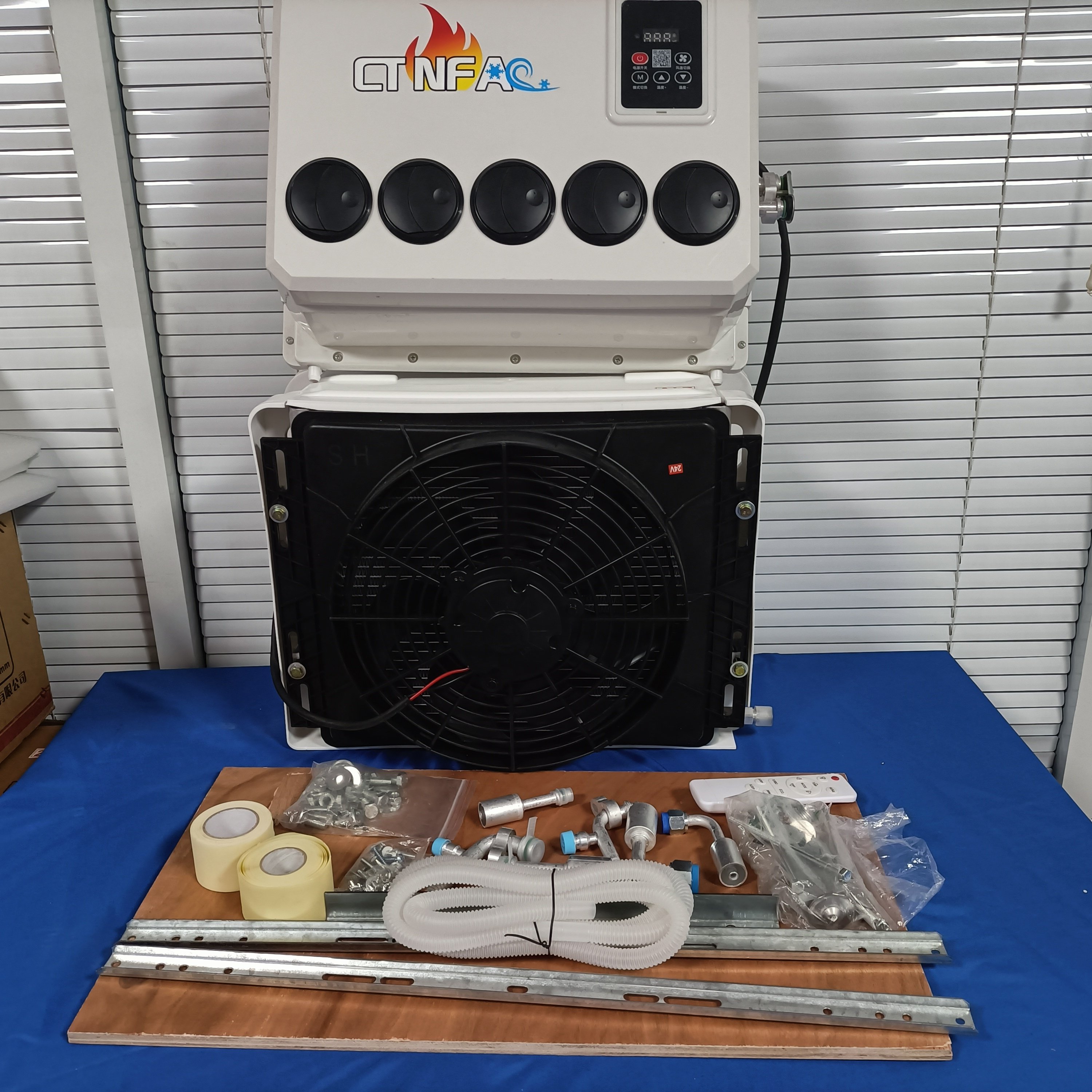 DC12v 24v Parking Cooler Car Rv Electric Rooftop Integrated Parking Truck air Conditioner