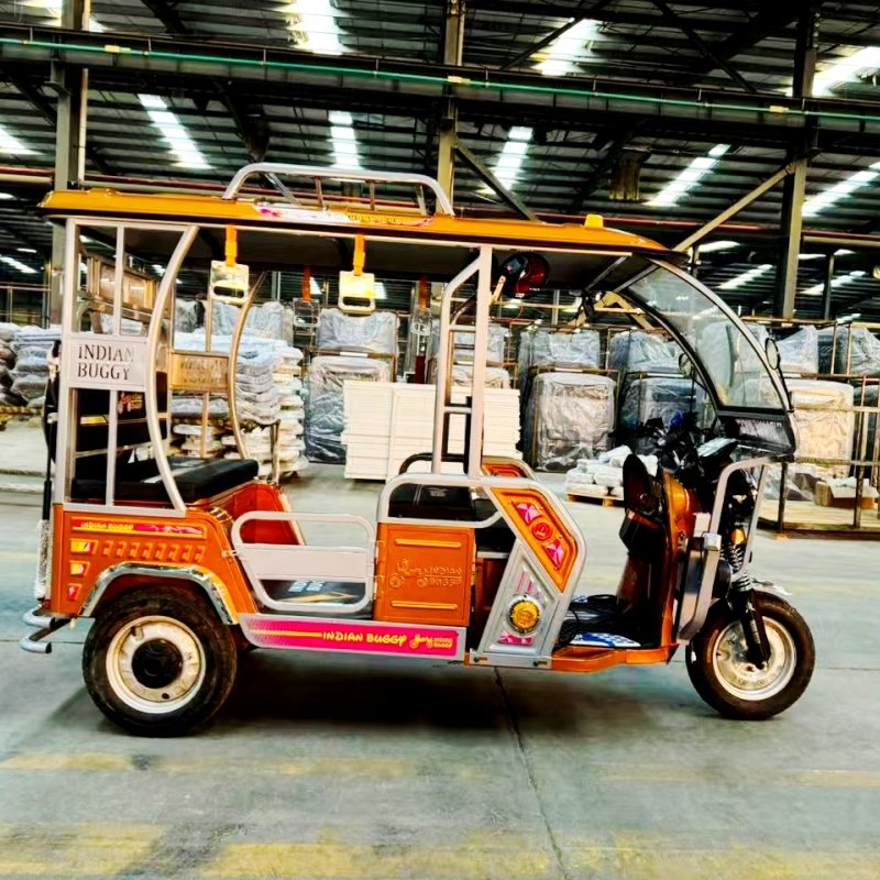 2025 Best-Selling 3 Wheels Electric Rickshaw Tuk Tuk Trike Motorcycle Passenger 6 People Tricycle High Speed Power 1000w 1200W