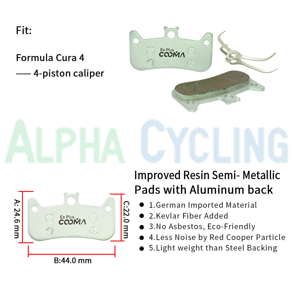 Ex Plus Bicycle Disc Brake Pads for Formula Cura 4 Caliper