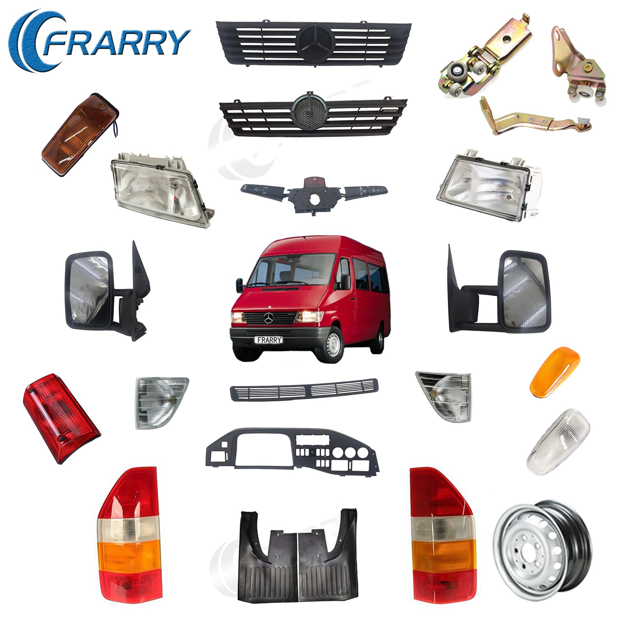 Frarry- Brake Caliper Repair Kit 2E0698647B 0004230563 for Benz Sprinter 906 215CDI 313CDI 315CDI 2006-2016